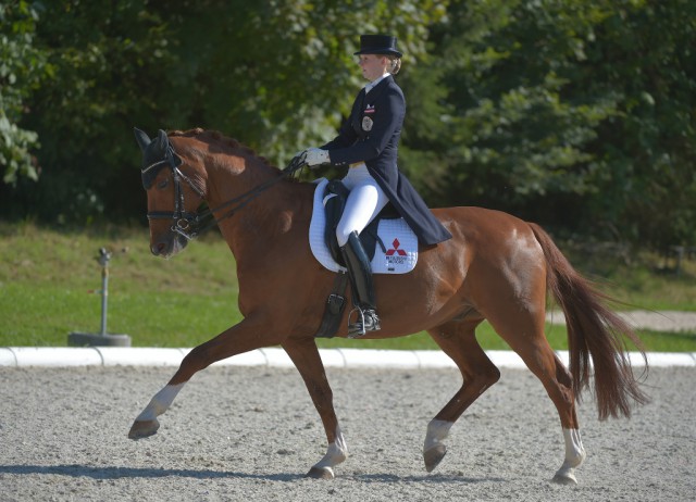 Lea Elisabeth Pointinger (NÖ) und ihr erfahrener Gino 333 waren heute bei den Jungen Reitern nicht zu schlagen, aber Oliver Valenta (NÖ) und Valentas Rivel sind Ihnen auf en Fersen. © www.fotoagentur-dill.de