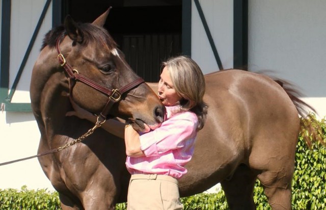 Dr. Anne Moretta with a friendly patient.© Phelps Media Group