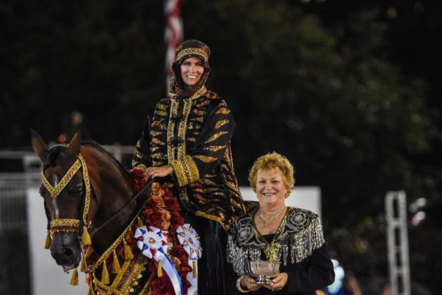 Cynthia Richardson presents awards during the U.S. Open Arabians © Rolex/Kit Houghton, Josh Walker, Meg Banks, Lindsay Brock