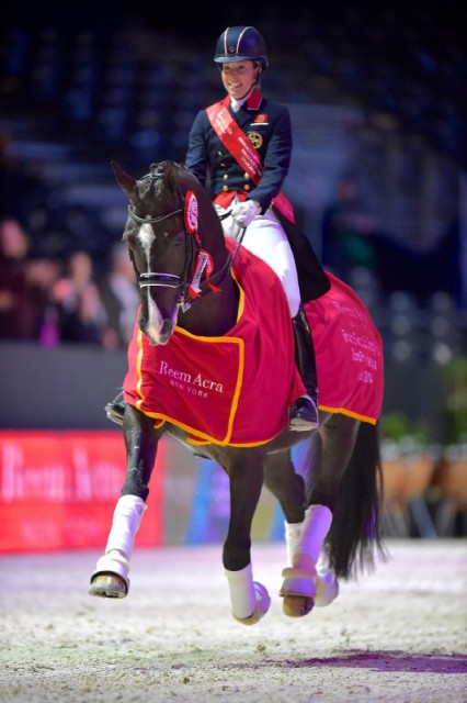 Charlotte Dujardin gönnt ihrem Valegro eine wohlverdiente Winterpause und setzt im Weltcup auf andere Pferde. © Arnd Bronkhorst