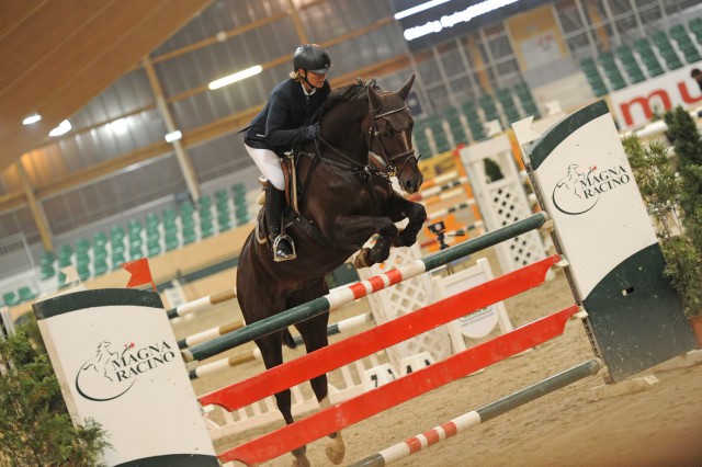Missy 4 und Constanze Wenzel punkteten für Niederösterreich auf Platz drei. © horsesportsphoto.eu