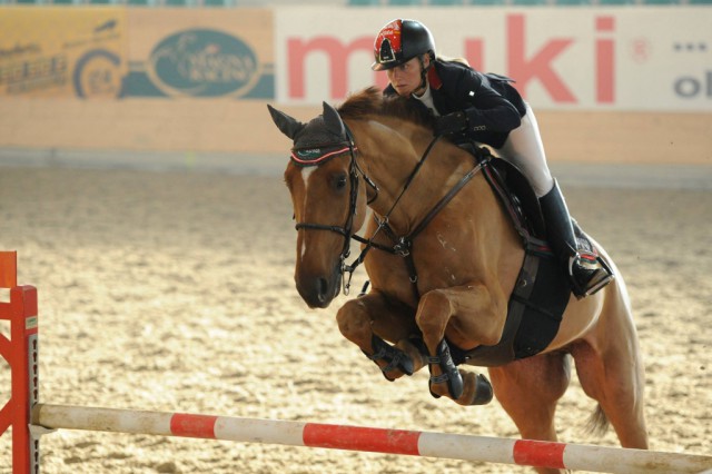 Stefanie Bistan (NÖ) war in Ebreichsdorf wieder super unterwegs. © horsesportsphoto.eu