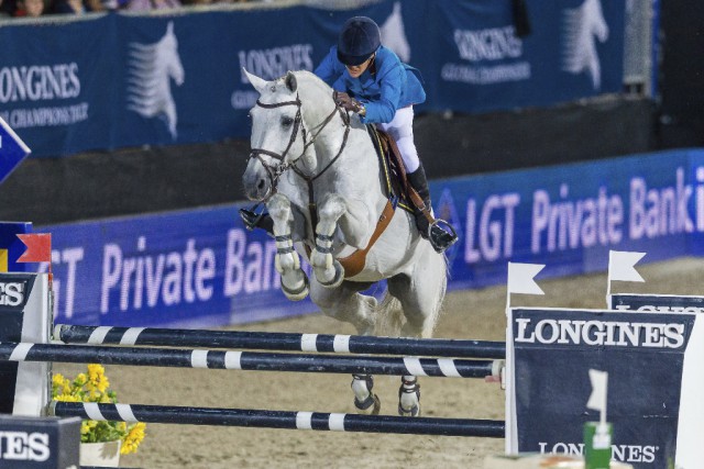 Schafft Luciana Diniz (POR) mit Winnigmood den Sprung zum Longines Global Champions Tour Finalsieg 2015? © Michael Graf