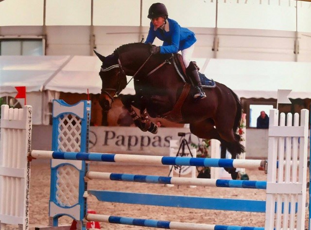 Mit Cassina hat Ann-Kathrin Hergeth ein super Pferd für die Zukunft unter dem Sattel. © Fotoagentur Dill