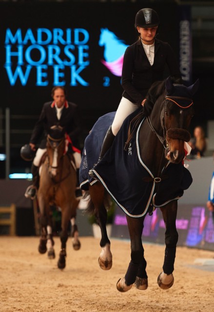 Cristina Orruño Jauregui auf der Ehrenrunde. © Madrid Horse Week