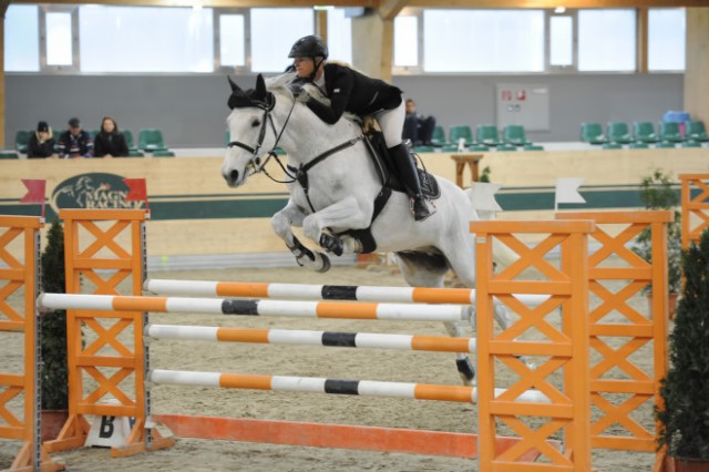 Birgit Peintner (NÖ) und Gaspari waren in der Bronze Tour eine Klasse für sich und sorgten für einen rot-weiß-roten Start in den Tag. © horsesportsphoto.eu