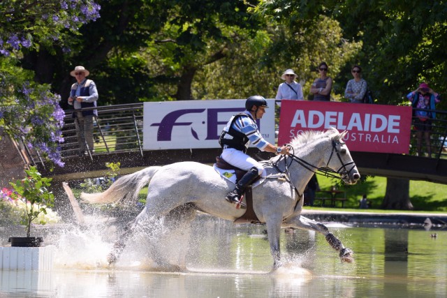 Shane Rose and CP Qualified retain lead after brilliant Cross Country phase at Adelaide International 3 Day Event, second leg of FEI Classics™. © FEI/Julie Wilson