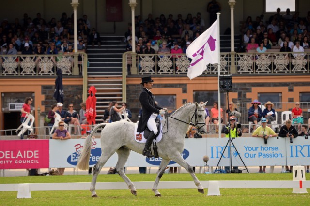 Shane Rose and CP Qualified lead after Dressage at the Adelaide International 3 Day Event, second leg of FEI Classics™. © FEI/Julie Wilson
