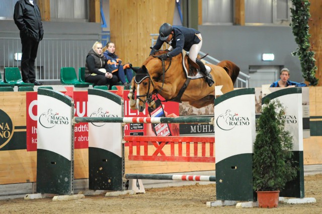 Rainer Zöger und Dubai de Reve auf dem Weg zum Sieg. © horsesportsphoto.eu
