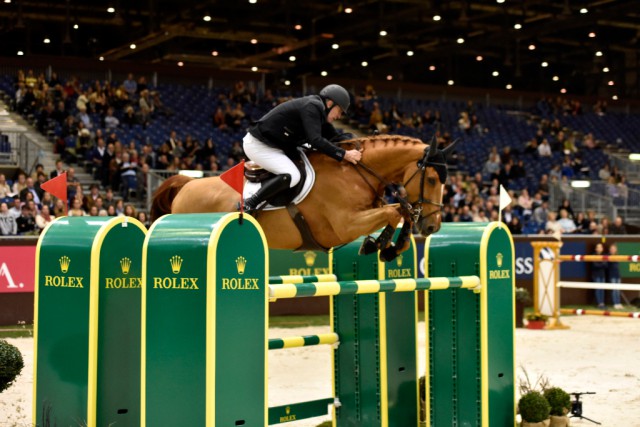 Roger Yves Bost und Sydney Une Prince. © Rolex Grand Slam of Show Jumping/Kit Houghton