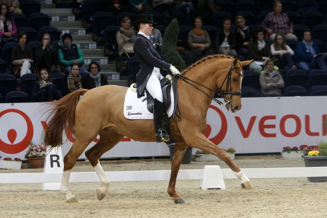 Nadine Husenbeth aus Sottrum mit Florida glänzten bereits 2015 bei den Löwen Classics. Husenbeth gehört zur Generation U25 im Dressursattel. © Jürgen Stroscher