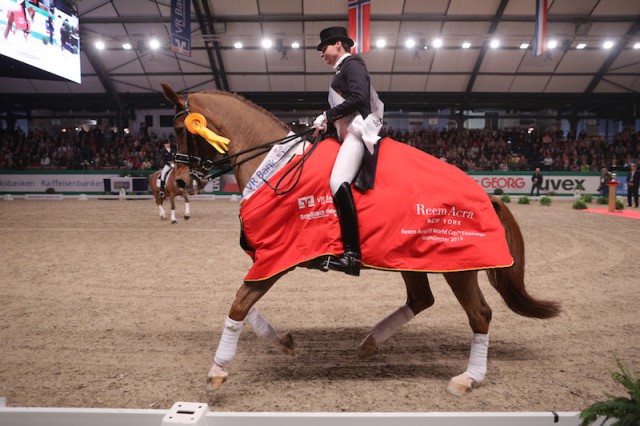 Vorjahressiegerin VR Classics Ulla Salzgeber mit Herzruf's Erbe © Stefan Lafrentz