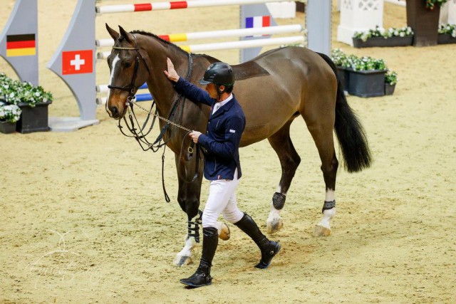 Denis Lynch verabschiedet seinen Partner Abbervail van het Dingeshof. © Olaf Rutschek