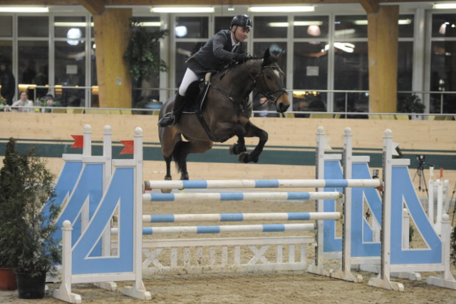 Mit vollem Einsatz zum Tagessieg: Juray Hanulay (SVK) und Eagel. © horsesportsphoto.eu