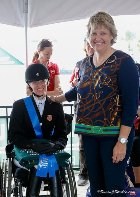 Rebecca Hart and Kristi Wysocki, President of the FEI Ground Jury © Susan J Stickle