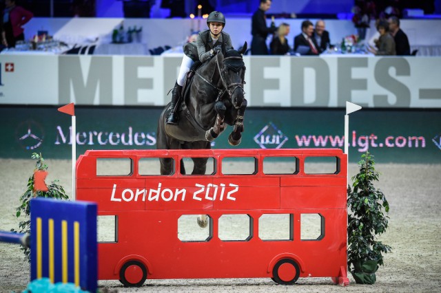 Anna-Julia Kontio (FIN) war im heutigen Weltranglisten über 1.50m im Rahmen des Mercedes-Benz CSI5*-W Zürich nicht zu schlagen. © katjastuppia.ch/mercedes-csi.ch