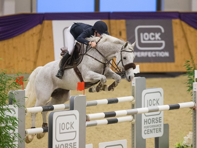 Seventeen-year-old Sanne Thijssen (NED) and her Warette took second place in the CSI3* GLOCK’s Perfection Tour. © Michael Rzepa