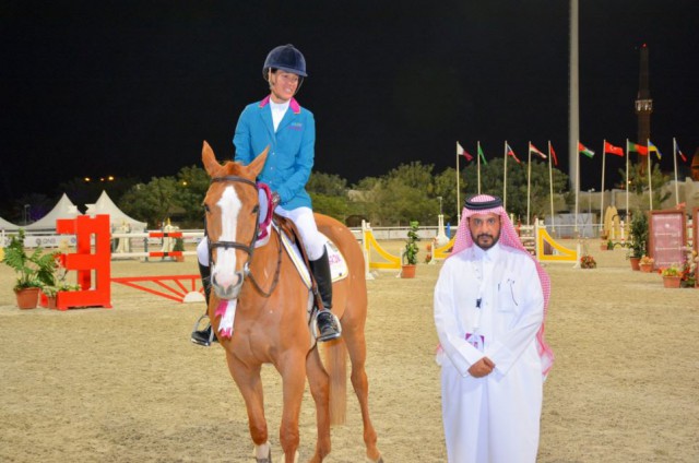 Luciana Diniz (POR) und Fit For Fun mussten sich in Al Rayyan geschlagen geben. © Qatar Equestrian Federation