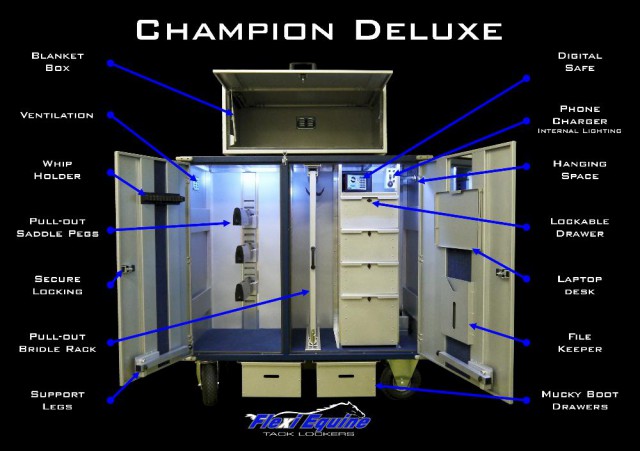 Für Ordnungs-Champions © Flexi Equine Tack Lockers