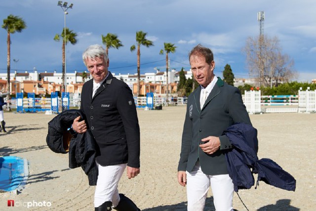 Roger-Yves Bost und Rolf-Göran Bengtsson bei der Parcoursbesichtigung © 1clicphoto.com 