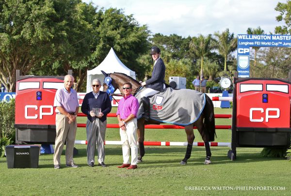 McLain Ward and HH Carlos Z with Jerry Jacobs, Hunter Harrison and Tom Tisbo © Rebecca Walton / Phelpssports.com