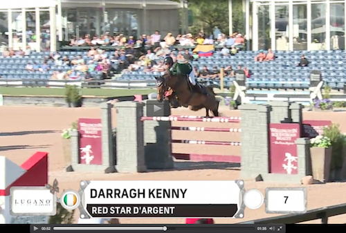 CLICK on the photo: Watch Darragh Kenny and Red Star d'Argent in their winning jump-off round!