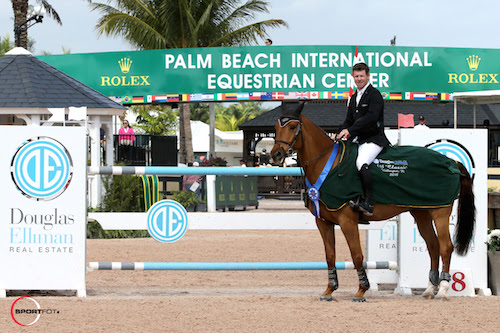 Shane Sweetnam in his winning presentation with a stand-in mount. © Sportfot