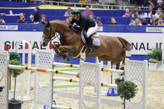 Julia Kayser konnte sich auf Sterrehof's Ushi platzieren. © cllfoto.de
