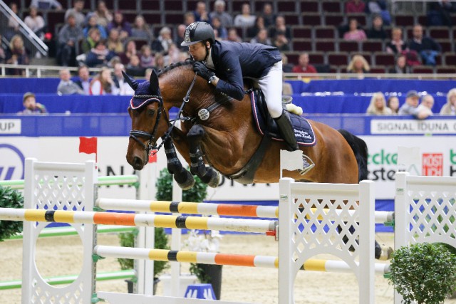 Jasper Kools auf Chatto ist am Freitag der Sieger vom Preis von NRW. © ll-foto.de