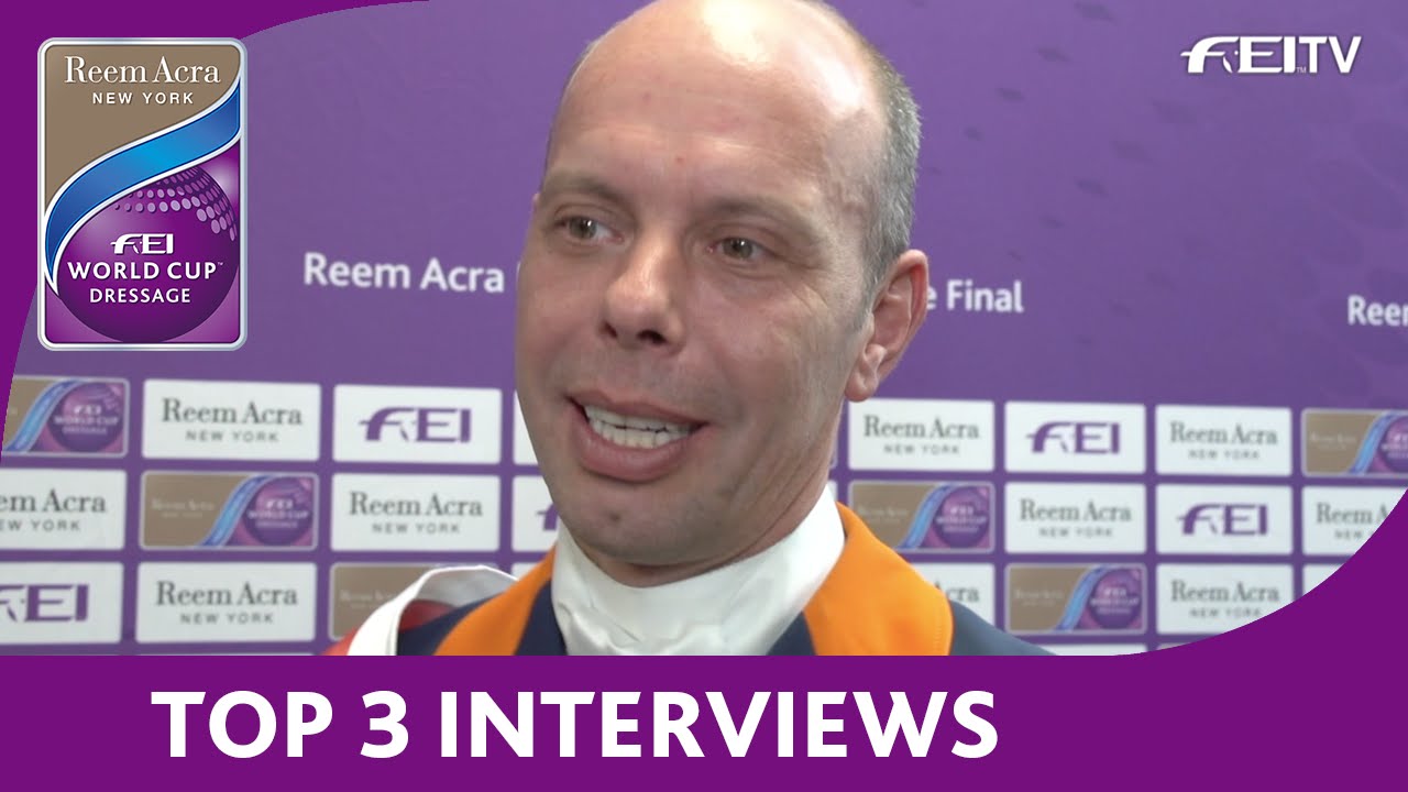 VIDEO: Die Interviews mit den Top 3 aus dem Weltcupfinale Dressur