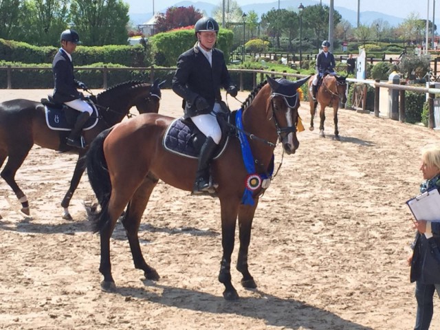 Sieger im Weltranglistenspringen über 1.45 m mit Stechen: Helmut Schönstetter und Vittorio. © Max Kühner Sporthorses