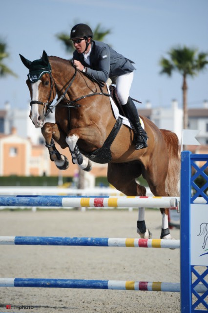 Clem Mcmahon gewinnt das Finale der 7jährigen Pferde mit Pacato. © Hervé Bonnaud