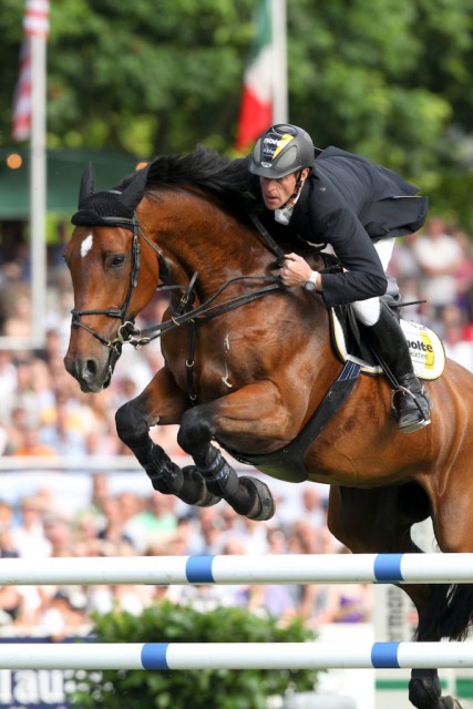 Marcus Ehning – würde gerne Sieg Nummer 3 in diesem Jahr in Wiesbaden feiern… © WRFC/Toffi