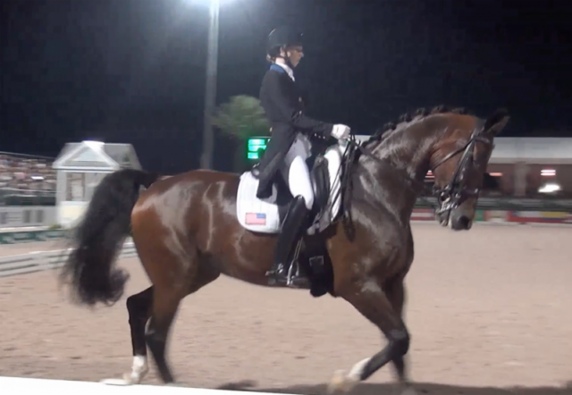 Watch Laura Graves and Verdades set new AGDF record with an 82.800% in Nations' Cup Grand Prix Freestyle CDIO 3* here!