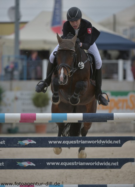 Lars Berkemeier (GER) und Luna S wurden im Pony Grand Prix powered by Pappas Dritte. © Fotoagentur Dill