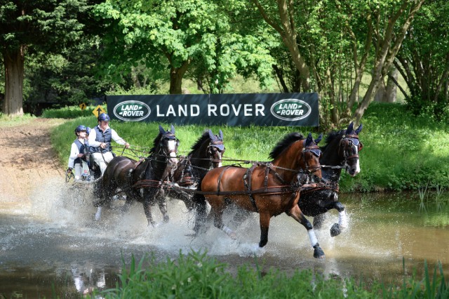 Boyd Exell is in the lead at RWHS. © Kit Houghton