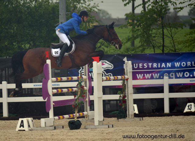 Luigi del Prete (ITA) und Cheringo Maris Z belegten in der R34 Junioren Tour Rang drei. © Fotoagentur Dill