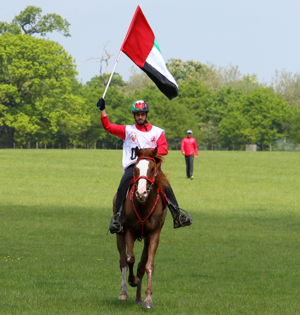 Saif Ahmed Al Mozroui of the UAE yesterday triumphed at the Royal Windsor Endurance. © Kit Houghton