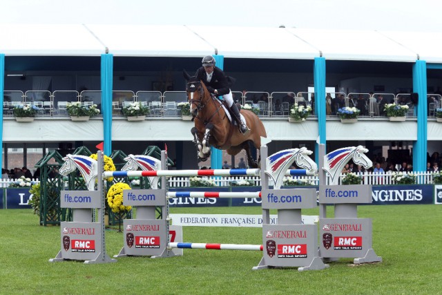 Eric Lamaze and Fine Lady 5 won the selective course. © Jean Morel