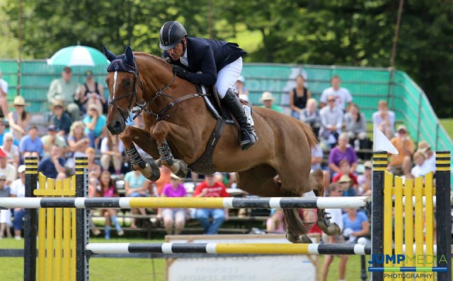 Jimmy Torano and Ramses du Lavillon competing at the Vermont Summer Festival in 2015. © Jump Media