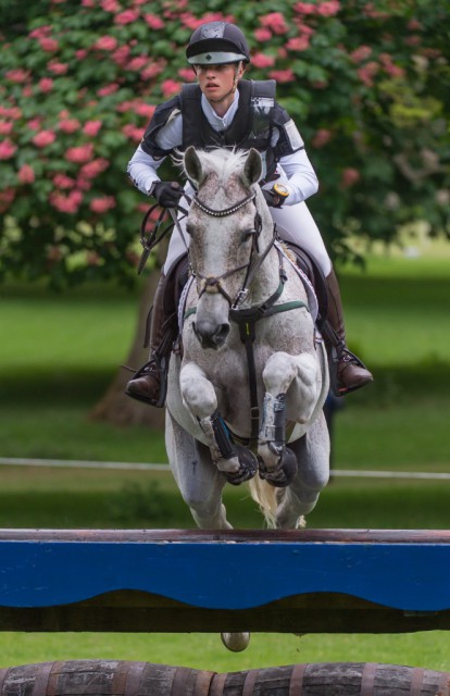 Josephine Schnauffer and Sambuuca 10, placed sixth individually, helping to secure Germany's win at Houghton Hall. © Trevor Holt/FEI