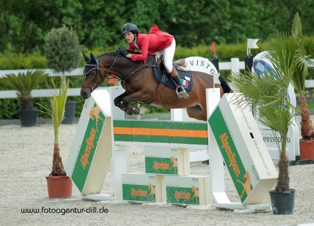 Alessandro Orlandi und Manisha für das Team Italien im FEI Pony Nations Cup powered by Alpenspan. © Fotoagentur Dill
