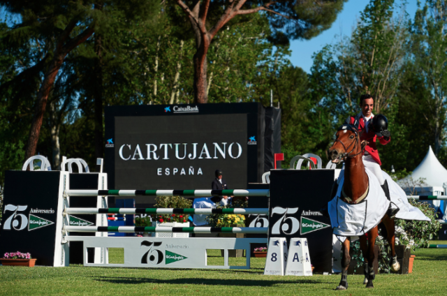 The Chilean Uri Rosenzweig, with Elton Flandria, has been the winner of the Cartujano Trophy. © Press Release CSI5* Madrid