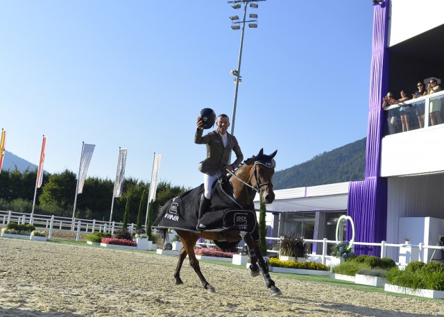 Will Pius Schwizer (SUI) be able to defend his title of winner of GLOCK’s 5* Grand Prix this year? © GHPC / studiohorst