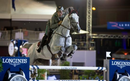 Emanuele Gaudiano wins his first Grand Prix on the Longines Global Champions Tour. © RBpresse