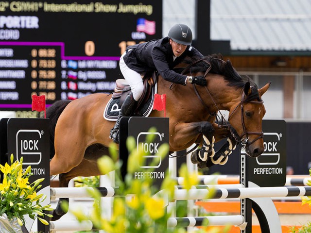 With Balou d’Acord, Wilton Porter (USA) took victory in the GLOCK’s 2* Tour. © Michael Rzepa