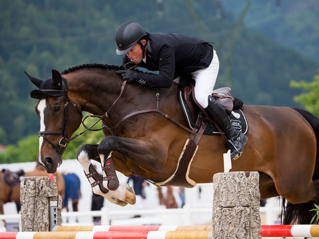 GLOCK Rider Gerco Schröder (NED) and GLOCK’s Zaranza took second place in the GLOCK’s 5* Opening. © Michael Rzepa