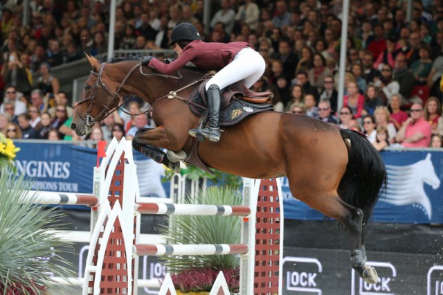 Die Tochter von 'The Boss' Bruce Springsteen, Jessica Springsteen, hat sich im Spitzen-Springreitsport schon einen Namen gemacht. © Vienna Masters /Stefano Secchi