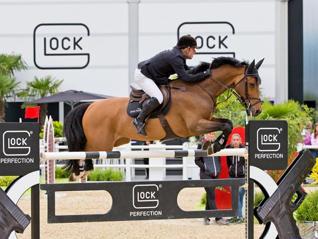 Excellent performance by Robert Whitaker (GBR), coming third in the GLOCK’s 5* Grand Prix with Catwalk IV. © Michael Rzepa