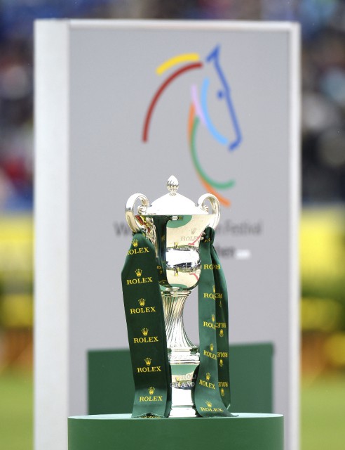 Rolex Grand Slam Trophy in the Main Stadium of CHIO Aachen. © Rolex Grand Slam of Show Jumping/Kit Houghton